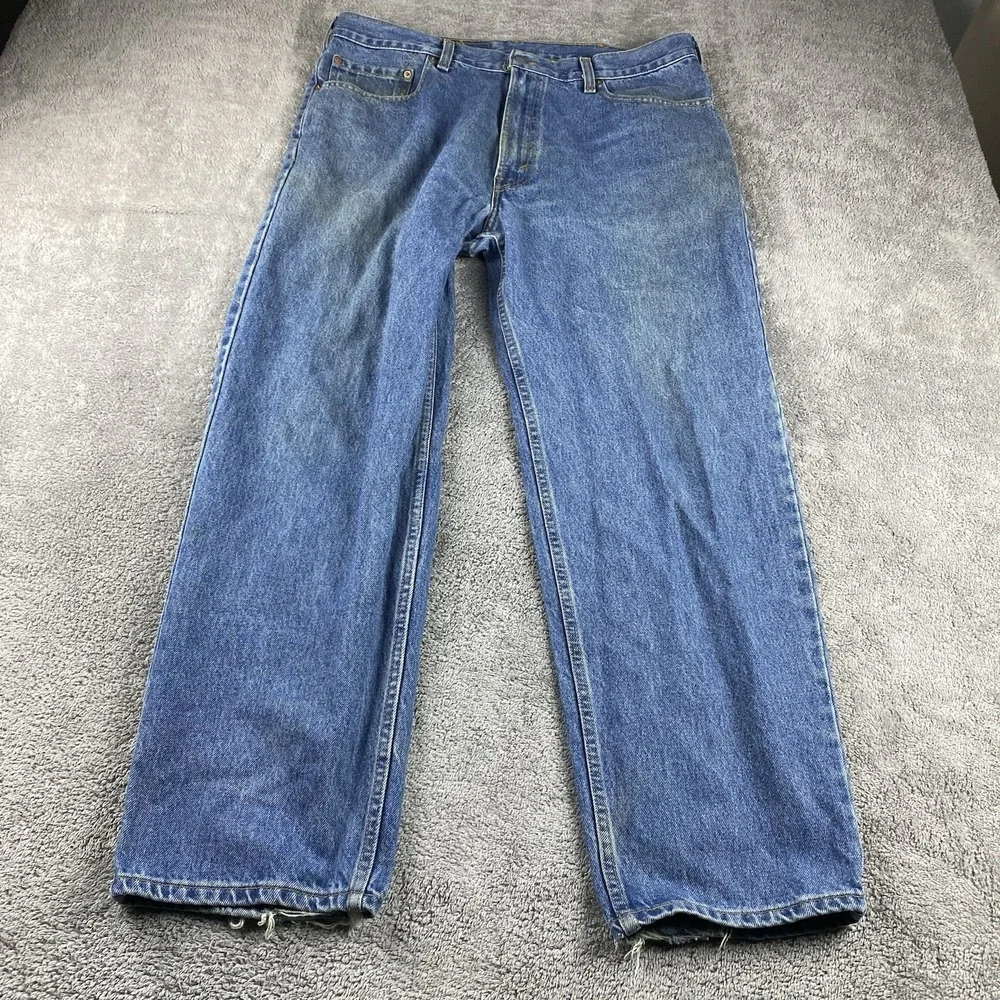 Levis 550 Relaxed Fit‎ Tapered Leg Jeans Mens 38x30 Blue Denim Vintage Y2K